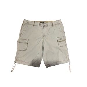 Eddie Bauer Cargo‎ Shorts Outdoor Casual Khaki Drawstring Womens Size 16